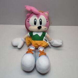 Sonic The Hedgehog Amy Rose Green Dress Plush 10" Hanging Sega